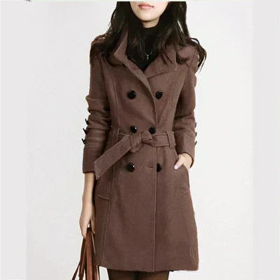 LM | Elegant belted jacket for women