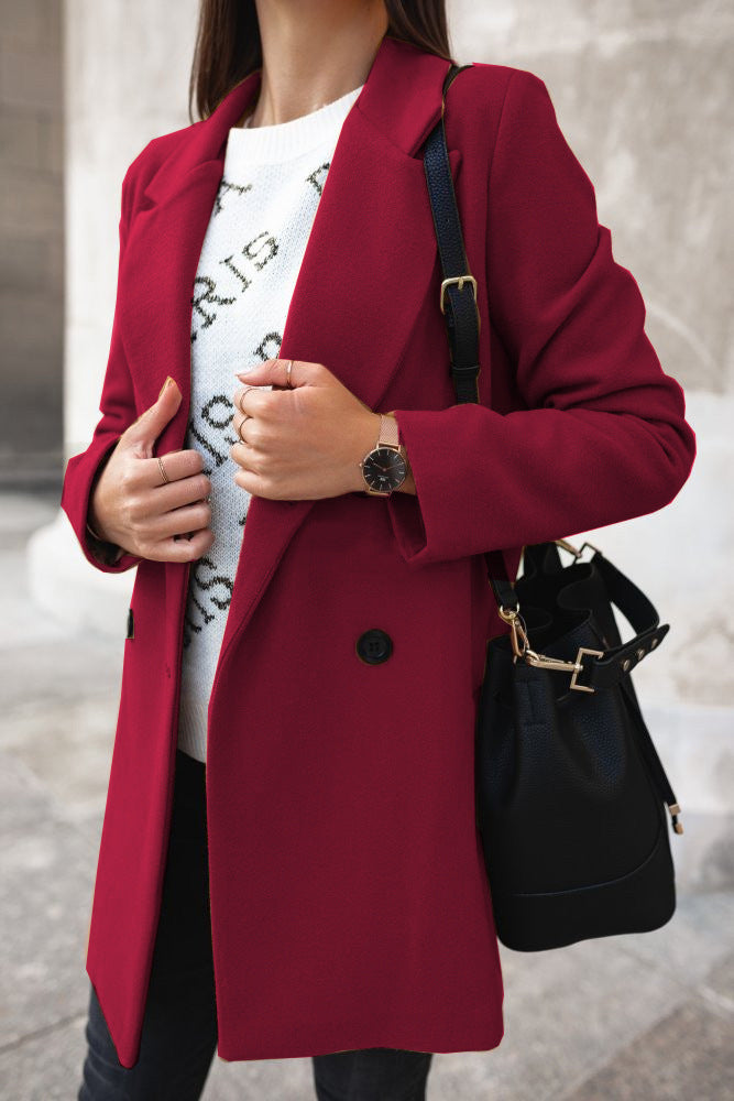 LM | Stylish jacket with buttons for women