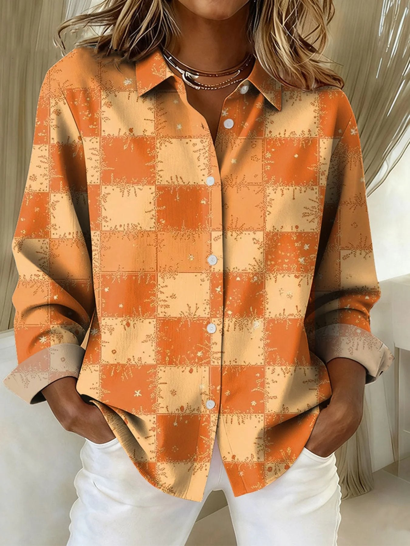 Women'S Casual Loose Printed Shirt