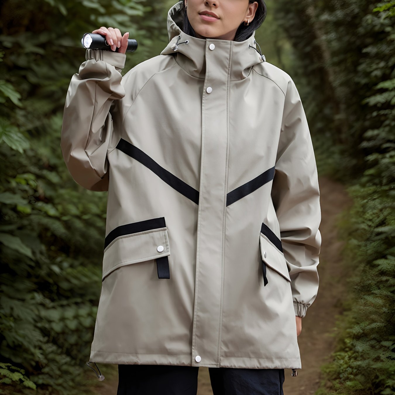 LM | Lightweight waterproof hooded jacket
