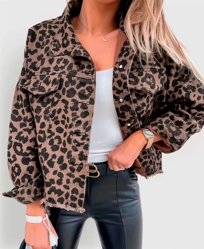 LM | Outstanding jacket with leopard pattern
