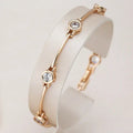 Bracelet With Zircons in Gold
