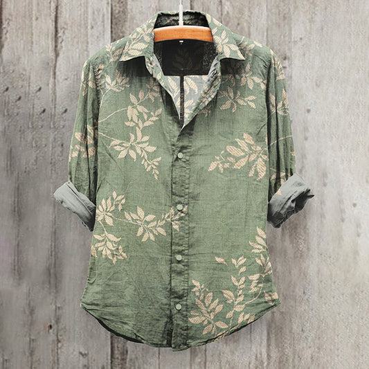 Comstylish Japanese Art Print Casual Shirt