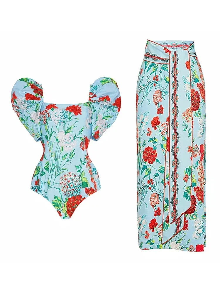 Puff Sleeve Suit