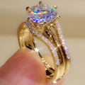 Colorful Sparkling Ring Set