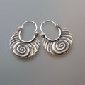 Silver Spiral Earrings