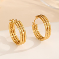 Golden Hoop Earrings