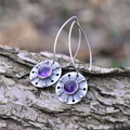Purple Crystal Earrings