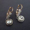 Zirconia Golden Earrings