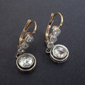Zirconia Golden Earrings