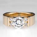 Gold Zirconia Ring