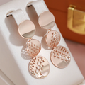 Rounded Earrings in Gold