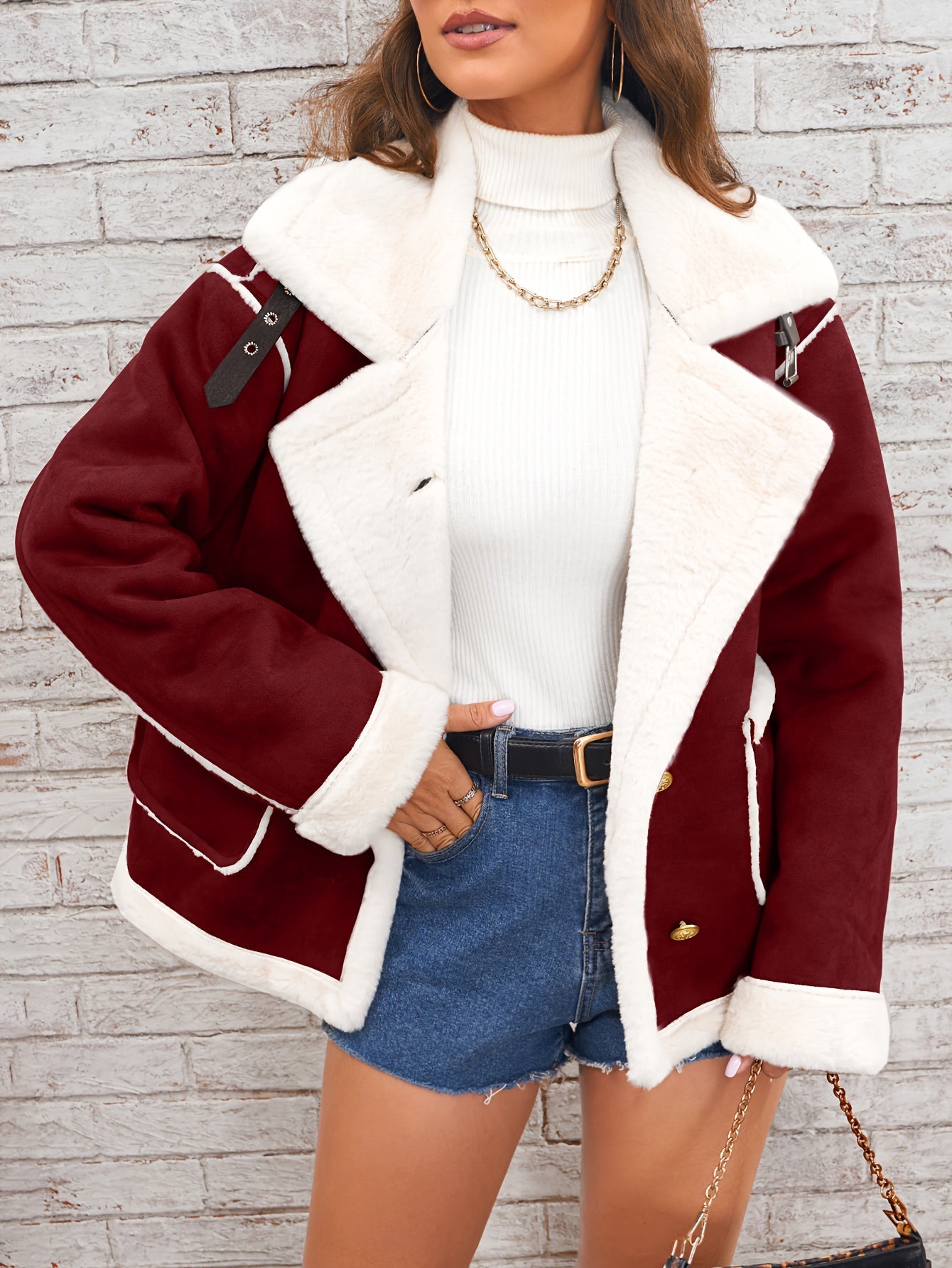LM | warm winter jacket with zipper