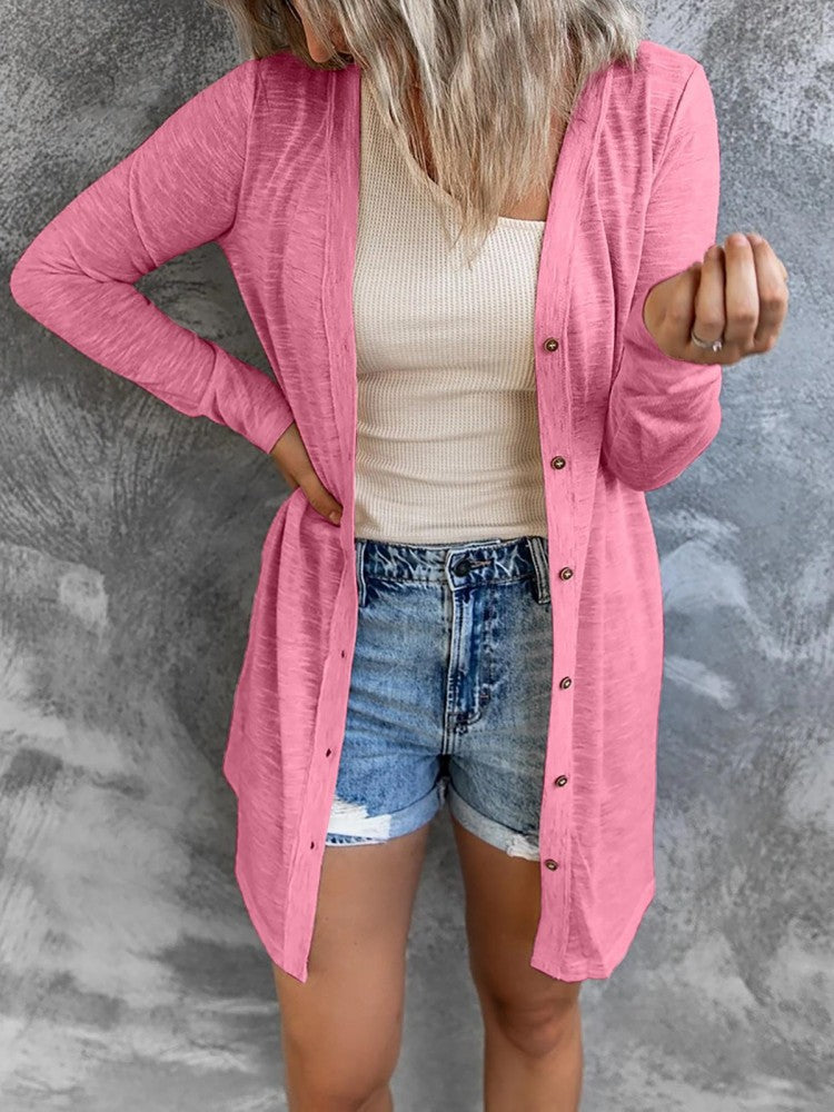 Women's Autumn and Winter Button Cardigan artswardrobe