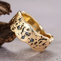 Blue Zirconia Irregular Ring
