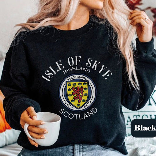 Comstylish Isle Of Skye Scottish Print Casual And Comfortable Sweatshirt
