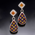 Orange Drop Earrings
