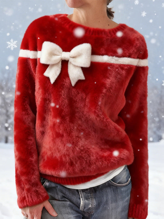 Comstylish Vintage Christmas Gift Inspired Cozy Plush Sweatshirt