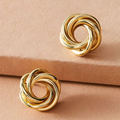Golden Spiral Earrings