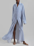 White/Blue Stripe