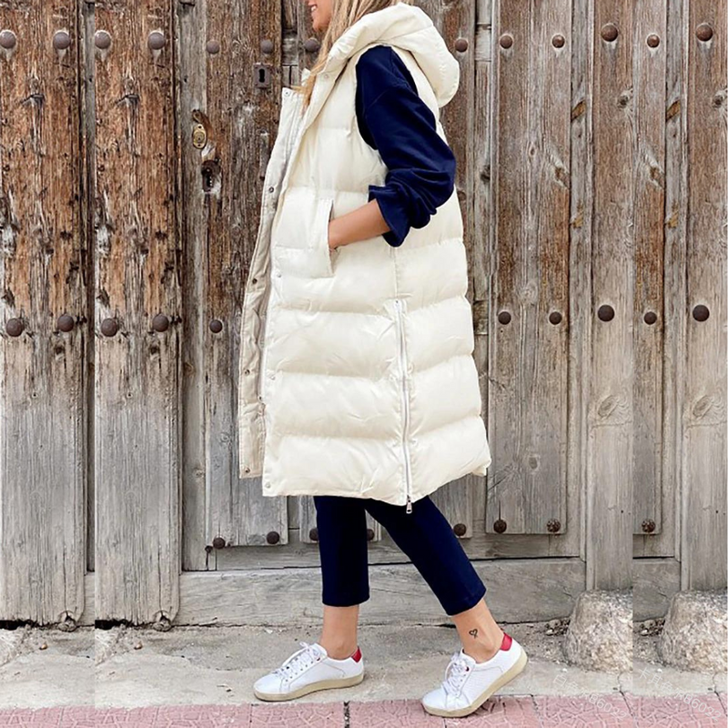 LM | Trendy long hooded jacket
