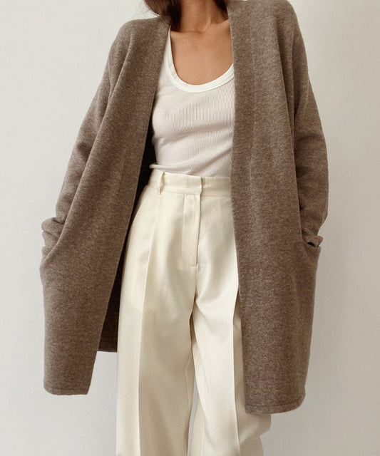 LM | Long jacket with patch pockets