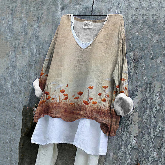 Comstylish Floral Art Pattern Women's T-Shirt