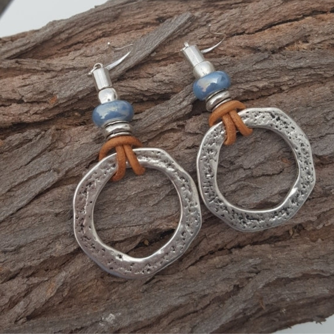 Silver Circle Earrings