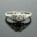 Crystal & Zirconia Silver Ring