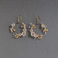 Flower Hoop Earrings