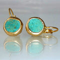 Turquoise Earrings in Gold