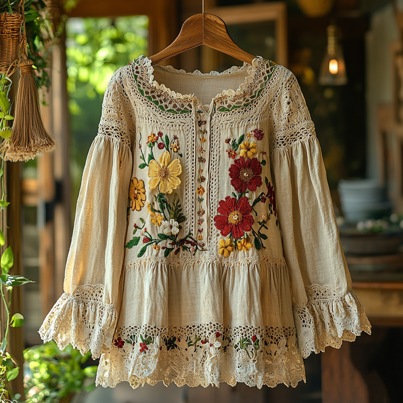 Timeless Vintage Style Blouse