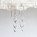 Spiral Silver Earrings