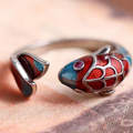 Enamel Koi Fish Ring