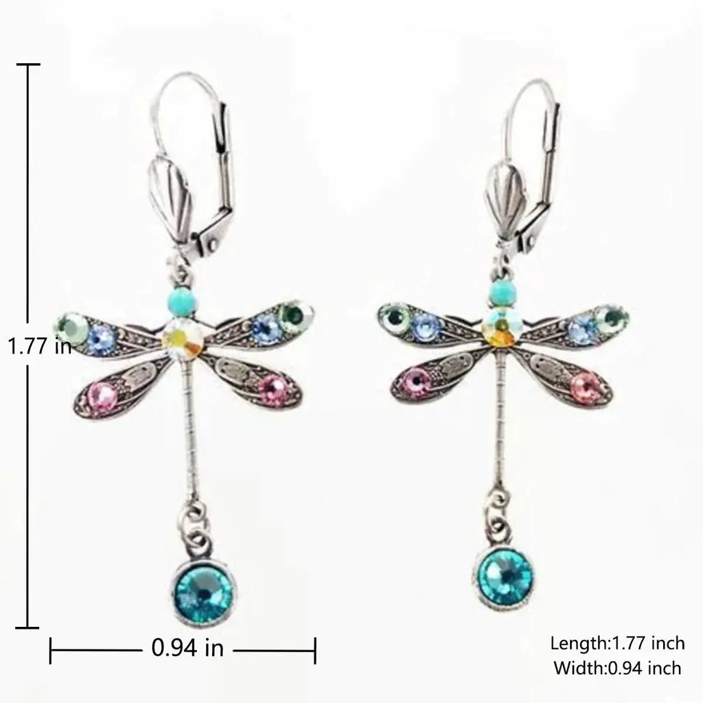Modern Dragonfly Carved Earrings