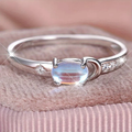 Crystal Silver Ring