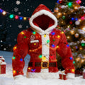 Comstylish Men's Santa Claus Light-up Pattern Cosplay Hooded Ugly Sweater