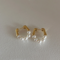 Pearl & Gold Earrings