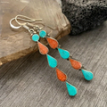 Color Drop Stones Earrings