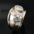 Inlaid Crystaline Ring