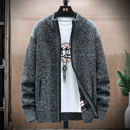 Men's Vintage Knitted Pattern Cardigan Sweater elevenforest