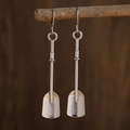 Silver Shovel Earrings