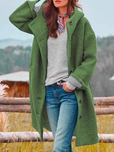 Amy - Damesherfst Winter Warm Windjack Effen Effen Erwt met Zakken Stijlvol Jasje - Roze-3XL -  Neomoda