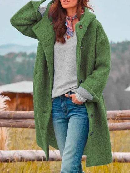 LM | stylish long tweed jacket