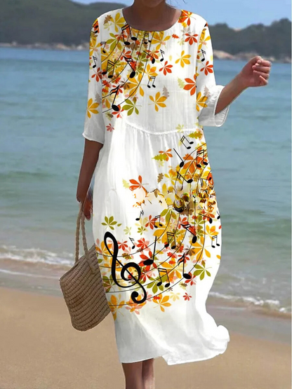 LM | Maxi dress with floral pattern
