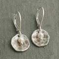 Rounded Pearl Silver Earrings