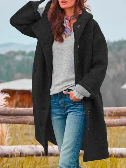 LM | stylish long tweed jacket