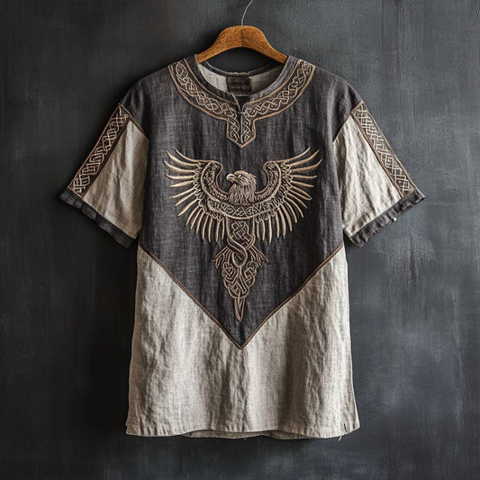Mens Vintage Viking Eagle Celtic Design Shirt artswardrobe