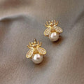 Bee Pearl Earrings