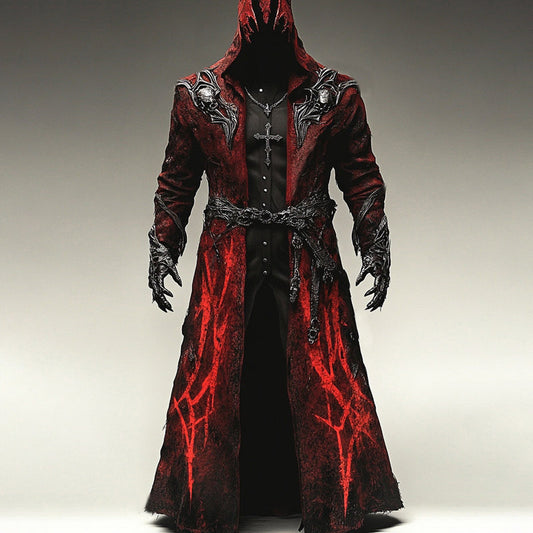 Men's Viking Warrior Embroidered Cape